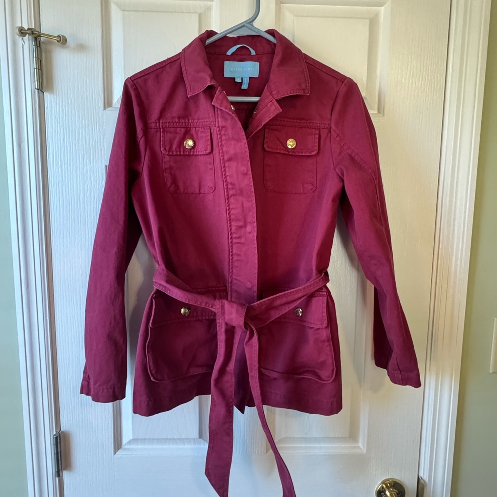 DRAPER JAMES Berry Fall Transitional Twill Field Jacket with Tie Belt - Picture 5 of 16